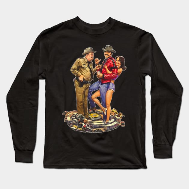 East Bound and Down with Smokey and the Bandit Long Sleeve T-Shirt by Insect Exoskeleton
